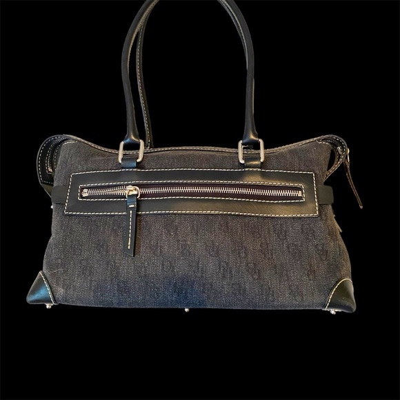 Dooney and Bourke Anniversary Signature Double pocket Satchel Bag - Picture 4 of 12